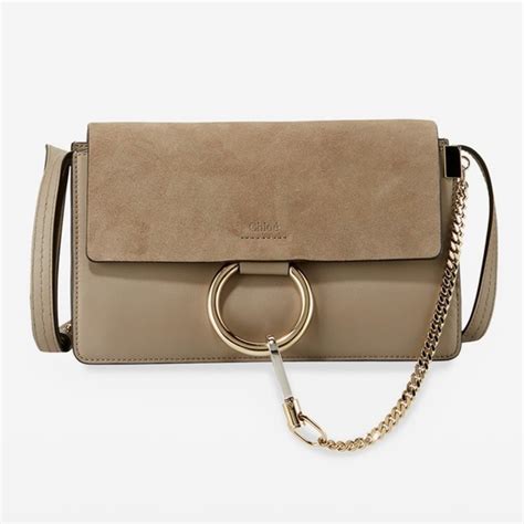 Chloe Faye Small Suede Shoulder Bag, Classic 